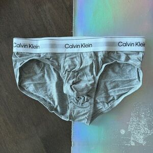 Calvin Klein Gray Men's Briefs size Medium